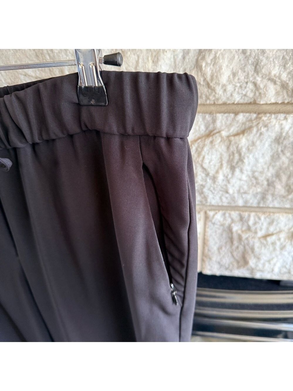 Chico's Elegant Black Drawstring Trousers Size 2 (Large 12) - Picture 5 of 7